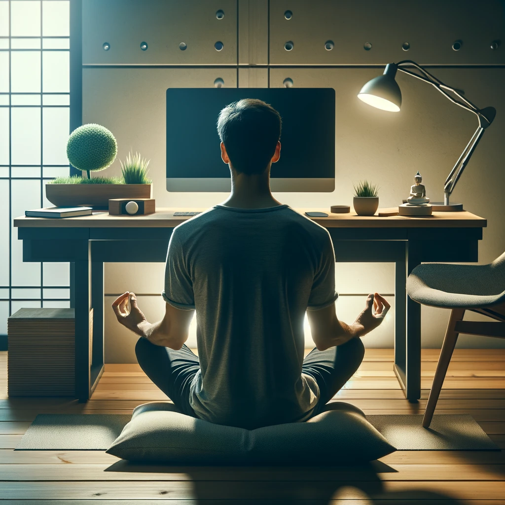 Meditation au bureau Meditation gestion du stress au travail